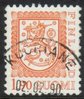 Finland 1989 - Coat of arms lion type m75 1,90mk orange - Kuortane 02.02.90