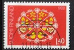 Finland 1988 - 1,40 mk Christmas stamp 1988 1/2 - y paper- Turku 50 21.11.88 -15