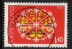 Finland 1988 - 1,40 mk Christmas stamp 1988 1/2 - y paper- Sonkajärvi 14.12.88