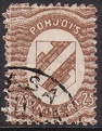 Finland 1920 - Finland North-Ingermanland 25p brown ID 25128