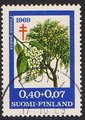 Anti tuberculosis 1969 3/3 - Bird Cherry - Pori 17.10.69