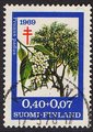 Anti tuberculosis 1969 3/3 - Bird Cherry - Kajaani 17.3.70
