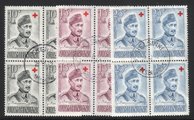 Suomi 1952 - Punainen Risti 1952 C. G. E. Mannerheim nelilöt Suomi 1952 - Punainen Risti 1952 C. G. E. Mannerheim nelilöt
