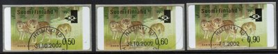 Suomi 2002 - ATM 42 Sudet 0,50, 0,60, 0,90 e