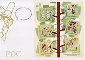 Finland 2011 - Finnish comics100 years miniature sheet FDC Finland 2011 - Finnish comics100 years miniature sheet FDC