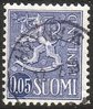 Finland 1963 - Lion type m63 0,05mk violet blue - Hyrylä 12.7.69