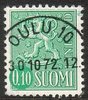 Suomi 1963 - m63 0,10mk vihreä - Oulu 10.10.72 Suomi 1963 - m63 0,10mk vihreä - Oulu 10.10.72