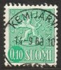 Suomi 1963 - m63 0,10mk vihreä - Kemijärvi 14.9.68 Suomi 1963 - m63 0,10mk vihreä - Kemijärvi 14.9.68