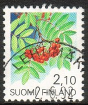 Finland 1991 - Provincial Flowers 1/3 - Sorbus - Lehtimäki 2.6.92