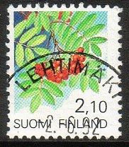 Finland 1991 - Provincial Flowers 1/3 - Sorbus - Lehtimäki 2.6.92