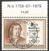 Suomi 1979 - Tuberkuloosi 1979 1/3 - Pehr Kalm - Helsinki 17.1.83 Suomi 1979 - Tuberkuloosi 1979 1/3 - Pehr Kalm - Helsinki 17.1.83