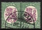 Suomi 1926 - m17, 1,50mk vihr/lila, hrX,B - Kokemäki 13.VII.27 6i pari Suomi 1926 - m17, 1,50mk vihr/lila, hrX,B - Kokemäki 13.VII.27 6i pari