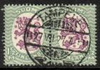 Finland 1926 - m17, 1,50mk grn/lilac, wm X,B - Tampere 27.VII.27 4i pair