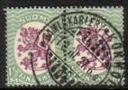 Suomi 1926 - m17, 1,50mk vihr/lila, hrX,B - Kokkola 10.III.27 6e pari Suomi 1926 - m17, 1,50mk vihr/lila, hrX,B - Kokkola 10.III.27 6e pari