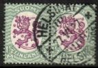 Finland 1926 - m17, 1,50mk grn/lilac, wm X,B - Helsinki 27.VI.27 pair