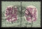 Suomi 1926 - m17, 1,50mk vihr/lila, hrX,B - Jyväskylä 7.VII.27 7i pari