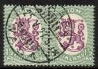 Suomi 1926 - m17, 1,50mk vihr/lila, hrX,B - Vaasa 25.V.27 5i pari