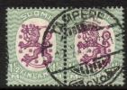 Suomi 1926 - m17, 1,50mk vihr/lila, hrX,B - Tampere 12.XI.27 2i pari Suomi 1926 - m17, 1,50mk vihr/lila, hrX,B - Tampere 12.XI.27 2i pari