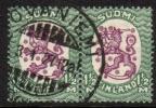 Suomi 1926 - m17, 1,50mk vihr/lila, hrX,B - Rovaniemi 3.I.27 12a pari Suomi 1926 - m17, 1,50mk vihr/lila, hrX,B - Rovaniemi 3.I.27 12a pari