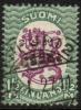 Finland 1926 - m17, 1,50mk grn/lilac, wm X,B - Viipuri 2 3.I.27 11