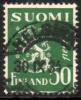Suomi 1932 - Leijonamalli m30 50p tummanvihreä - Helsinki 30.IX.34 Suomi 1932 - Leijonamalli m30 50p tummanvihreä - Helsinki 30.IX.34