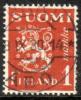 Finland 1930 - Coat of arms lion type m30 1mk orange - Äbo 8.IX.30 14