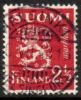 Suomi 1942 - Leijonamalli m30 2,50mk karmiini - Helsinki 6.VII.43 16