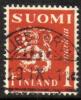 Finland 1930 - Coat of arms lion type m30 1mk orange - Liesjärvi 29.IX.31