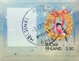 Suomi 2000 - Joulupostimerkki 2000 - Omakuva+Joulukranssi ja punarinta pari leimattuna (helsinki 3.12.2000) Suomi 2000 - Joulupostimerkki 2000 - Omakuva+Joulukranssi ja punarinta pari leimattuna (helsinki 3.12.2000)