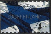 Finland 2017 - Finlands national flag Fine cancelled