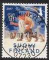 Finland 2017 - Christmas postage stamp 2017 - Christmas night Fine cancelled