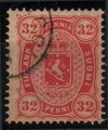 Finland 1875 - Coat of Arms type 1875 - 32p Copenhagen prinring