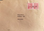 Suomi - Alavojakkala postipysäkkileima kuorella Suomi - Alavojakkala postipysäkkileima kuorella