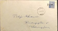 Suomi - Dalen postipysäkkileima - Pori 12.5.70 kuorella Suomi - Dalen postipysäkkileima - Pori 12.5.70 kuorella