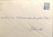 Suomi - Eimisjärvi postipysäkkileima kuorella Suomi - Eimisjärvi postipysäkkileima kuorella