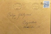 Suomi - Etu-Ikola postipysäkkileima - Jyväskylä 12.2.68 kuorella Suomi - Etu-Ikola postipysäkkileima - Jyväskylä 12.2.68 kuorella