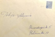 Suomi - Eimisjärvi postipysäkkileima kuorella Suomi - Eimisjärvi postipysäkkileima kuorella