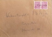 Suomi - Hakoinen postipysäkkileima kuorella Suomi - Hakoinen postipysäkkileima kuorella