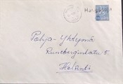 Suomi - Hangasoja postipysäkkileima - Haapavesi 26.8.68 kuorella Suomi - Hangasoja postipysäkkileima - Haapavesi 26.8.68 kuorella