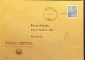 Suomi - Hevonoja postipysäkkileima - Järvelä 14.6.65 kuorella Suomi - Hevonoja postipysäkkileima - Järvelä 14.6.65 kuorella