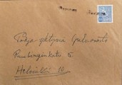 Suomi - Havunen postipysäkkileima kuorella Suomi - Havunen postipysäkkileima kuorella