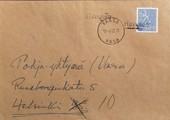 Suomi - Havunen postipysäkkileima - Vaasa 17.6.68 kuorella Suomi - Havunen postipysäkkileima - Vaasa 17.6.68 kuorella