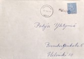 Suomi - Hälvänsaari postipysäkkileima - Kerimäki 20.5.68 kuorella Suomi - Hälvänsaari postipysäkkileima - Kerimäki 20.5.68 kuorella