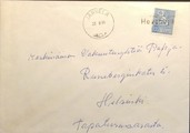 Suomi - Hevonoja postipysäkkileima - Järvelä 23.8.66 kuorella Suomi - Hevonoja postipysäkkileima - Järvelä 23.8.66 kuorella