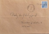 Suomi - Hirvenlahti postipysäkkileima - Kuitula 4.10.66 kuorella Suomi - Hirvenlahti postipysäkkileima - Kuitula 4.10.66 kuorella