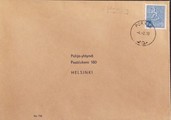 Suomi - Honka postipysäkkileima - Porras 6.2.70 kuorella Suomi - Honka postipysäkkileima - Porras 6.2.70 kuorella
