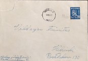 Suomi - Heinola 1 postipysäkkileima - 14.11.51 kuorella Suomi - Heinola 1 postipysäkkileima - 14.11.51 kuorella