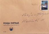 Suomi - Honka postipysäkkileima - Porras kuorella Suomi - Honka postipysäkkileima - Porras kuorella