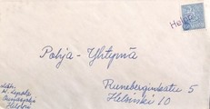 Suomi - Helppi postipysäkkileima kuorella Suomi - Helppi postipysäkkileima kuorella