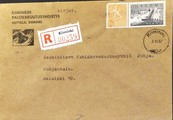 Suomi - Huttukylä postipysäkkileima - Kiiminki 3.10.67 kuorella Suomi - Huttukylä postipysäkkileima - Kiiminki 3.10.67 kuorella